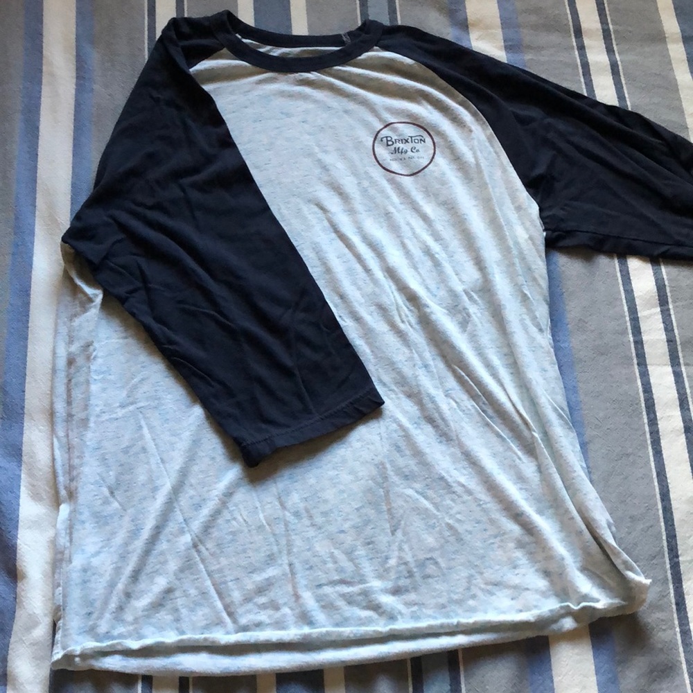 Brixton 3/4 Baseball Tee Blue Heather
